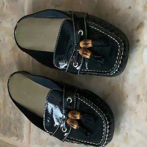 Talbots blank patent leather slip